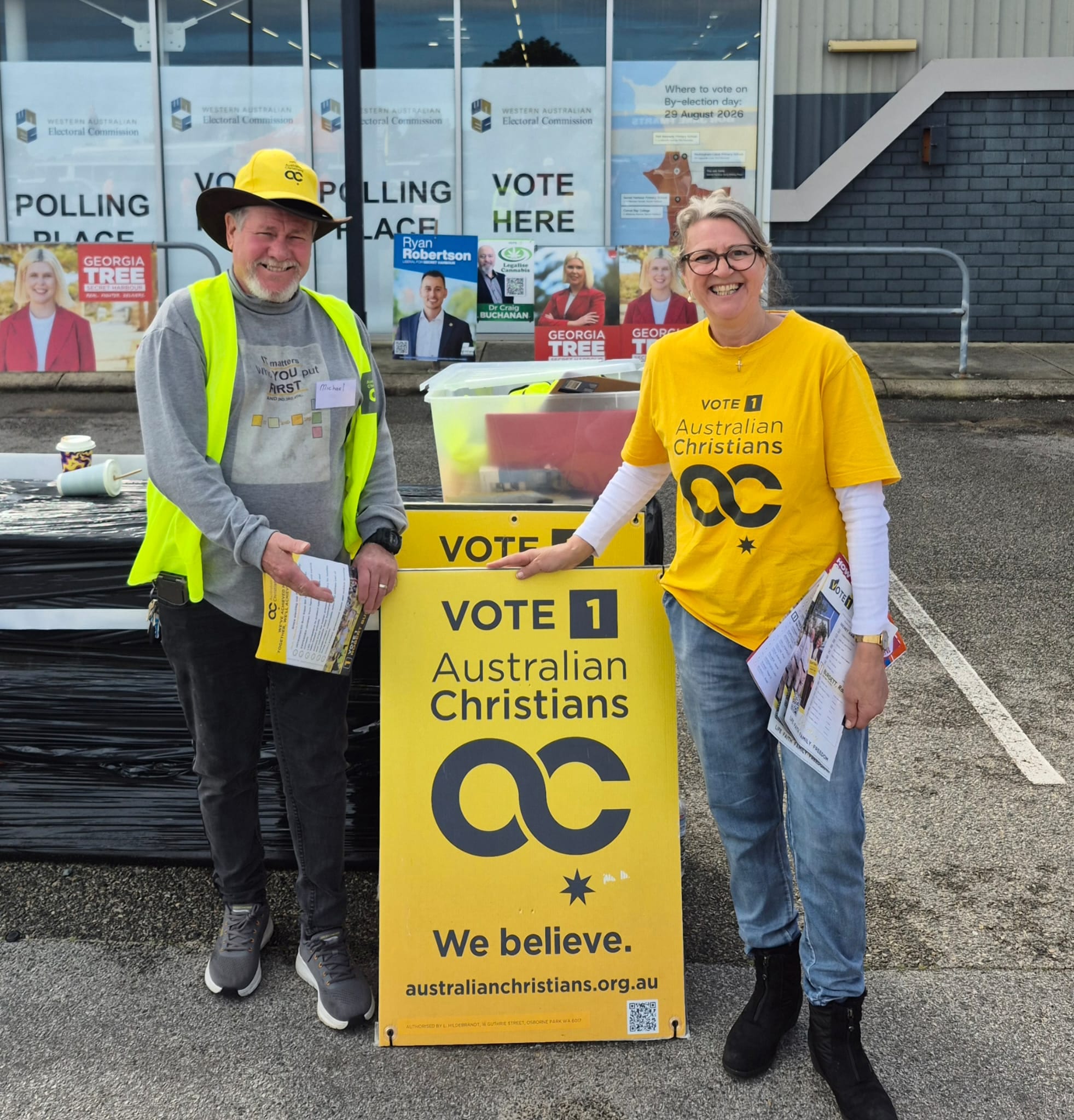 Volunteers out in the community
